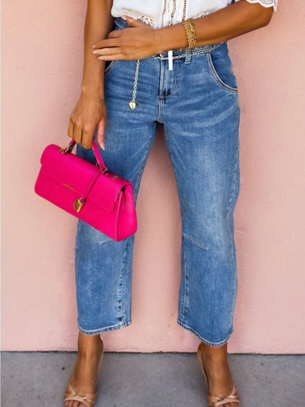 XoXo Deep Blue Barrel Jeans ✨
